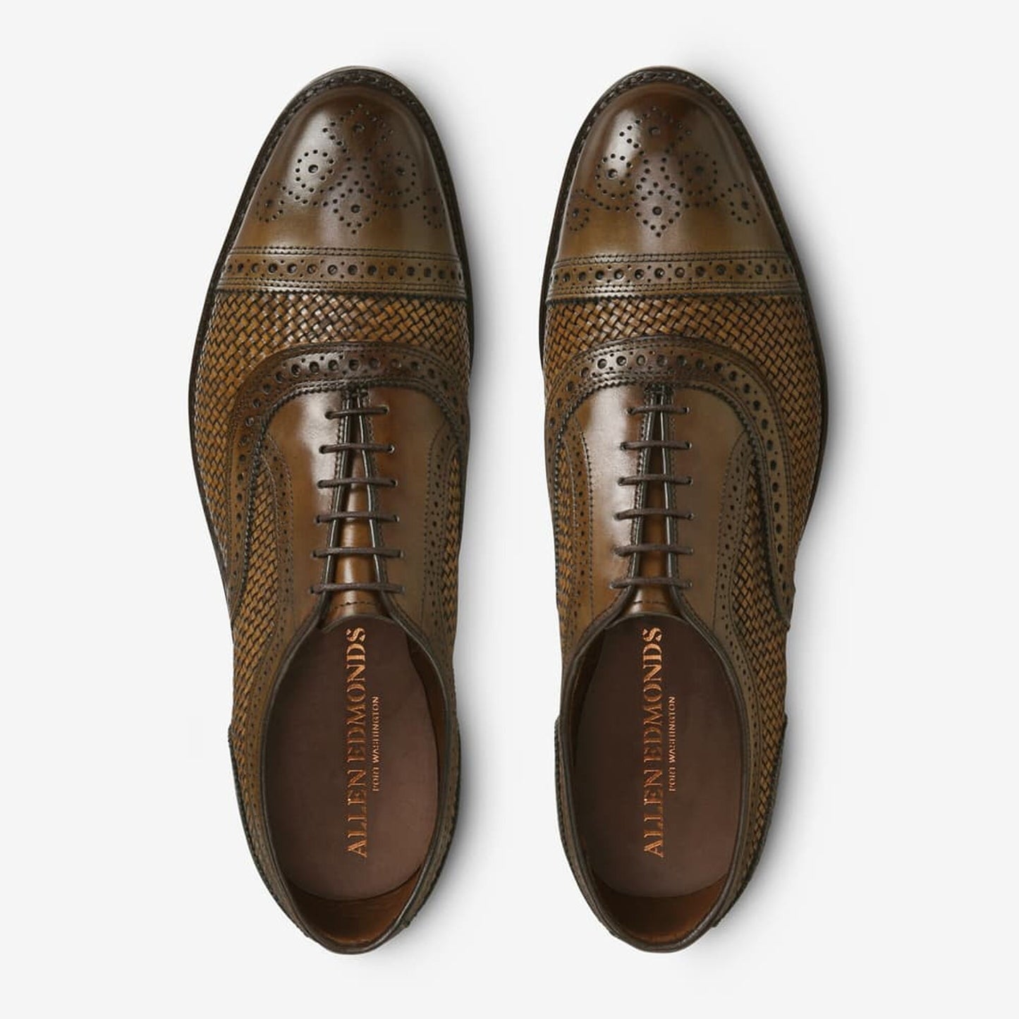 Strand Weave Cap-Toe Oxford - Burnished Copper