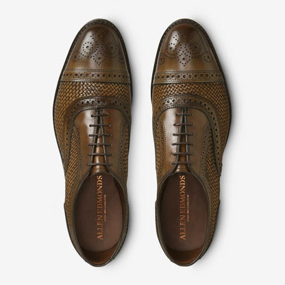 Strand Weave Cap-Toe Oxford - Burnished Copper