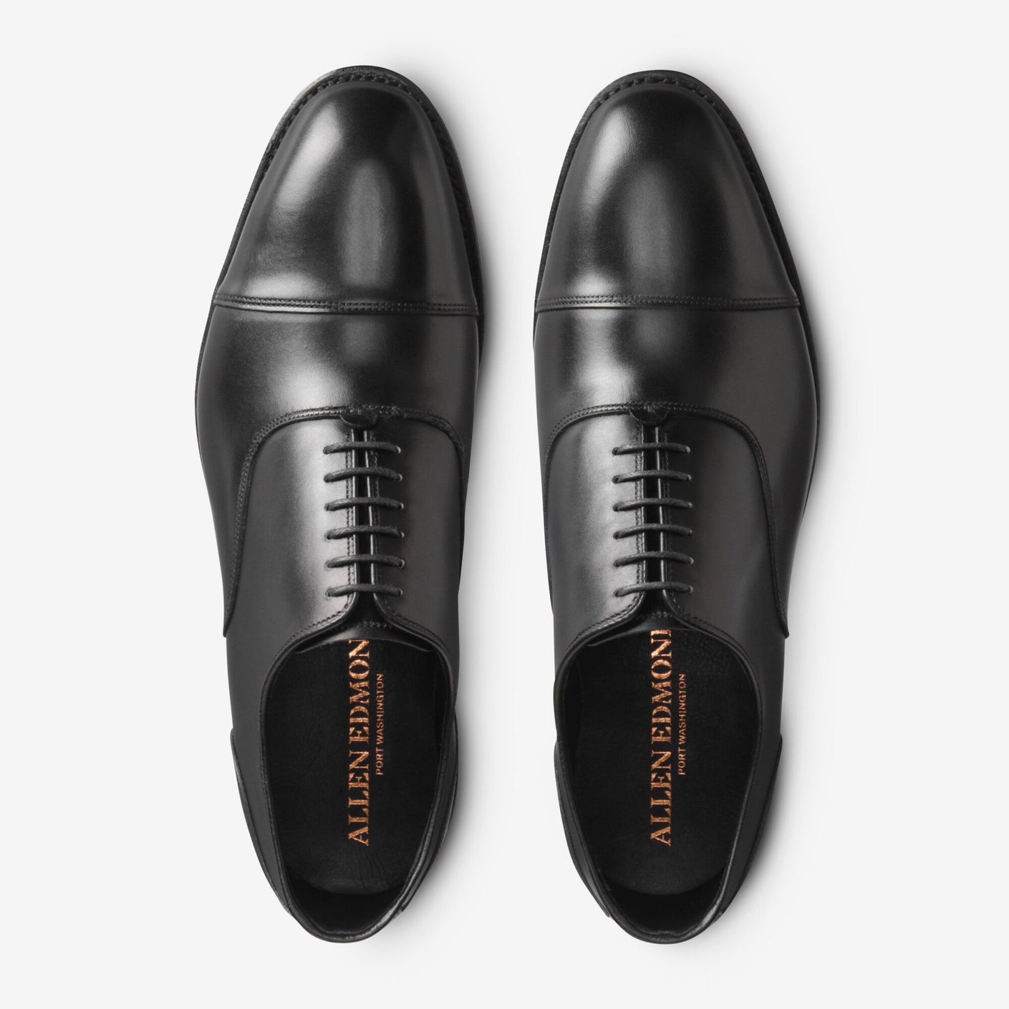 Bond Street Cap-Toe Oxford - Black Calfskin Leather