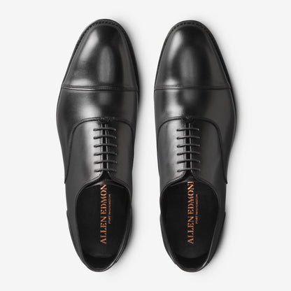 Bond Street Cap-Toe Oxford - Black Calfskin Leather