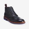 Black Tumbled Leather with Blue Sole