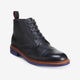 Black Tumbled Leather with Blue Sole