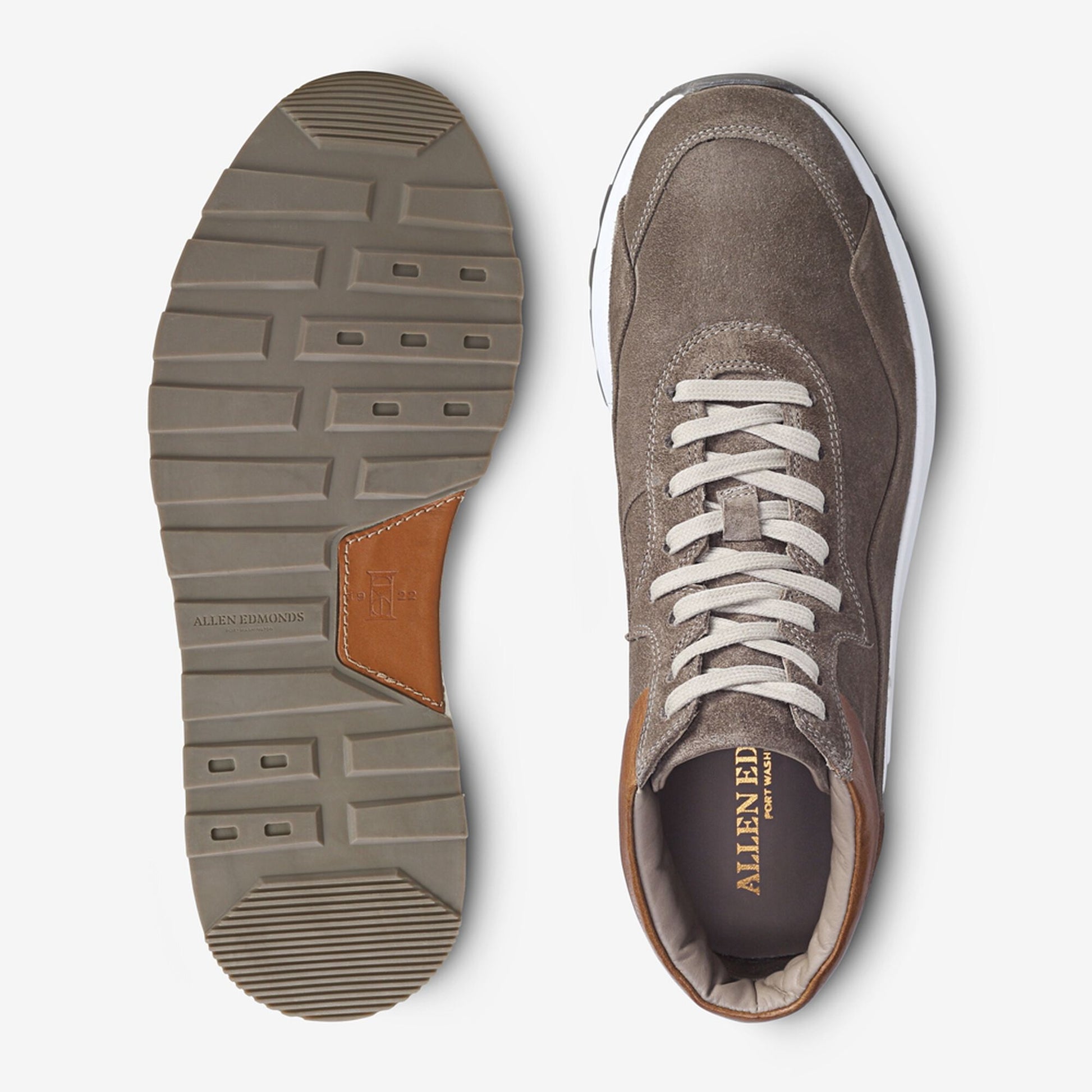 A-Trainer Suede High Top Sneaker - Taupe