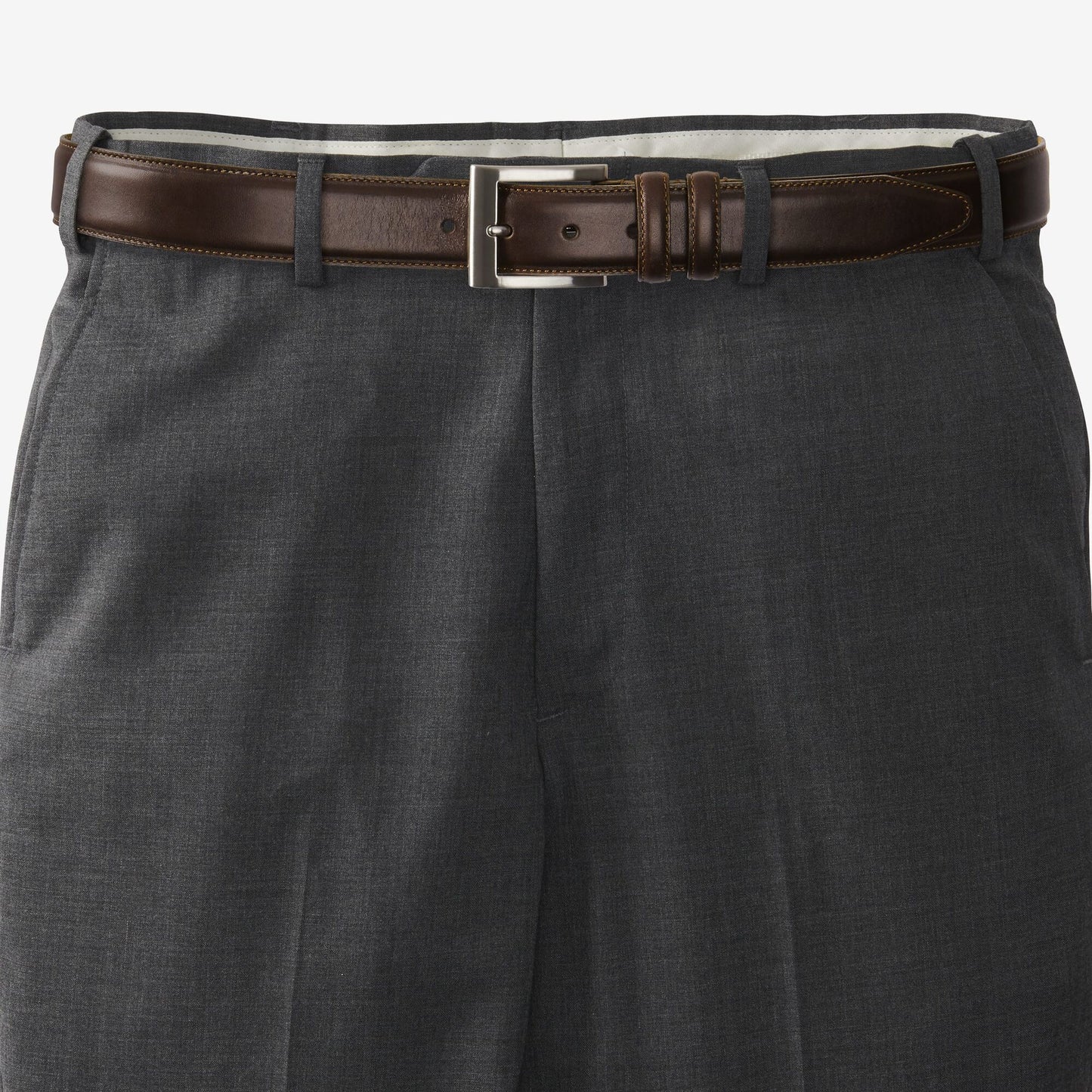 Wide Basic Dress Belt - Coffee