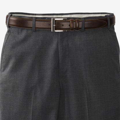 Wide Basic Dress Belt - Coffee
