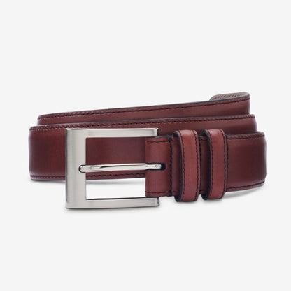 Wide Basic Dress Belt - Oxblood