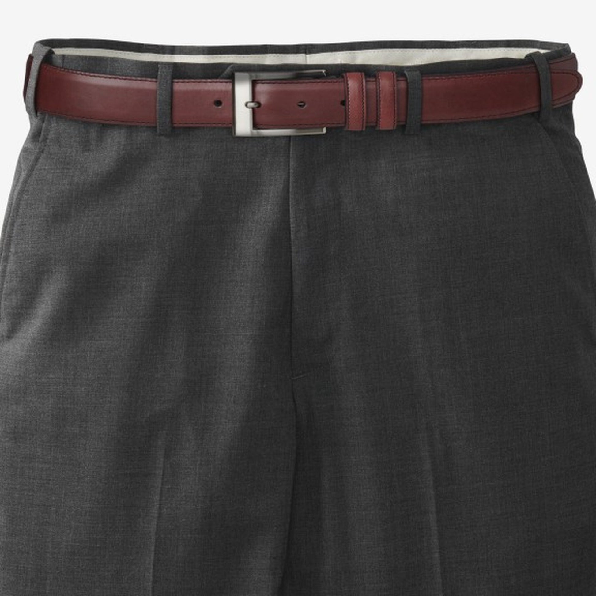 Wide Basic Dress Belt - Oxblood