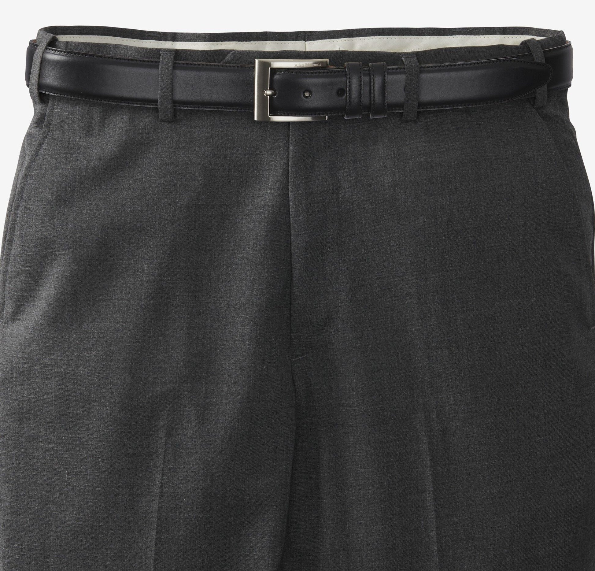 Wide Basic Dress Belt - Black Calf