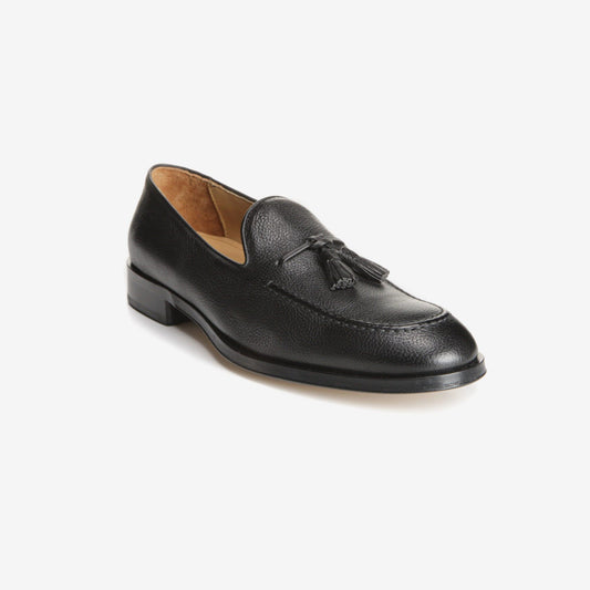 Perugia Italian Tassel Loafer - Black