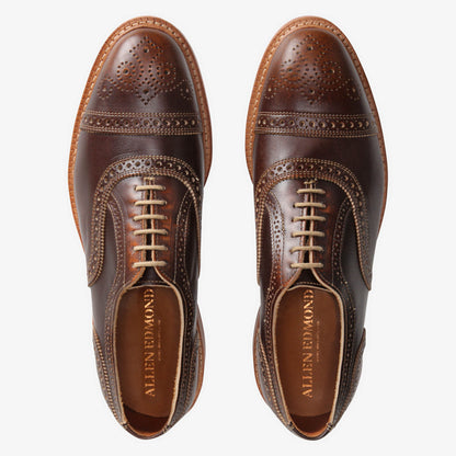Strandmok Cap-Toe Oxford with Dainite Rubber Sole - Brown