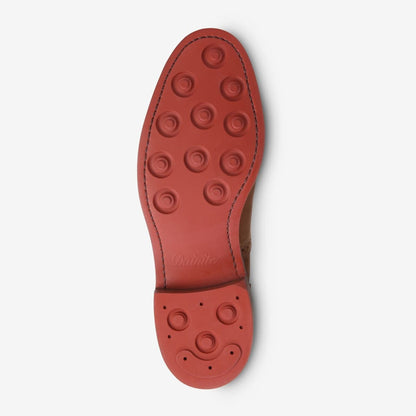 Strandmok Cap-Toe Oxford with Dainite Rubber Sole - Tan with Red Sole