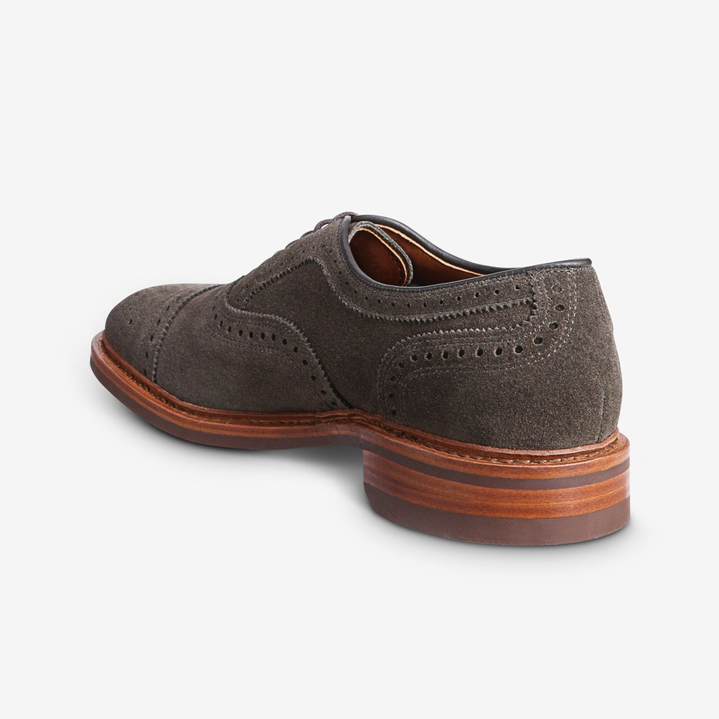 Strandmok Suede Cap-Toe Oxford with Dainite Rubber Sole - Olive