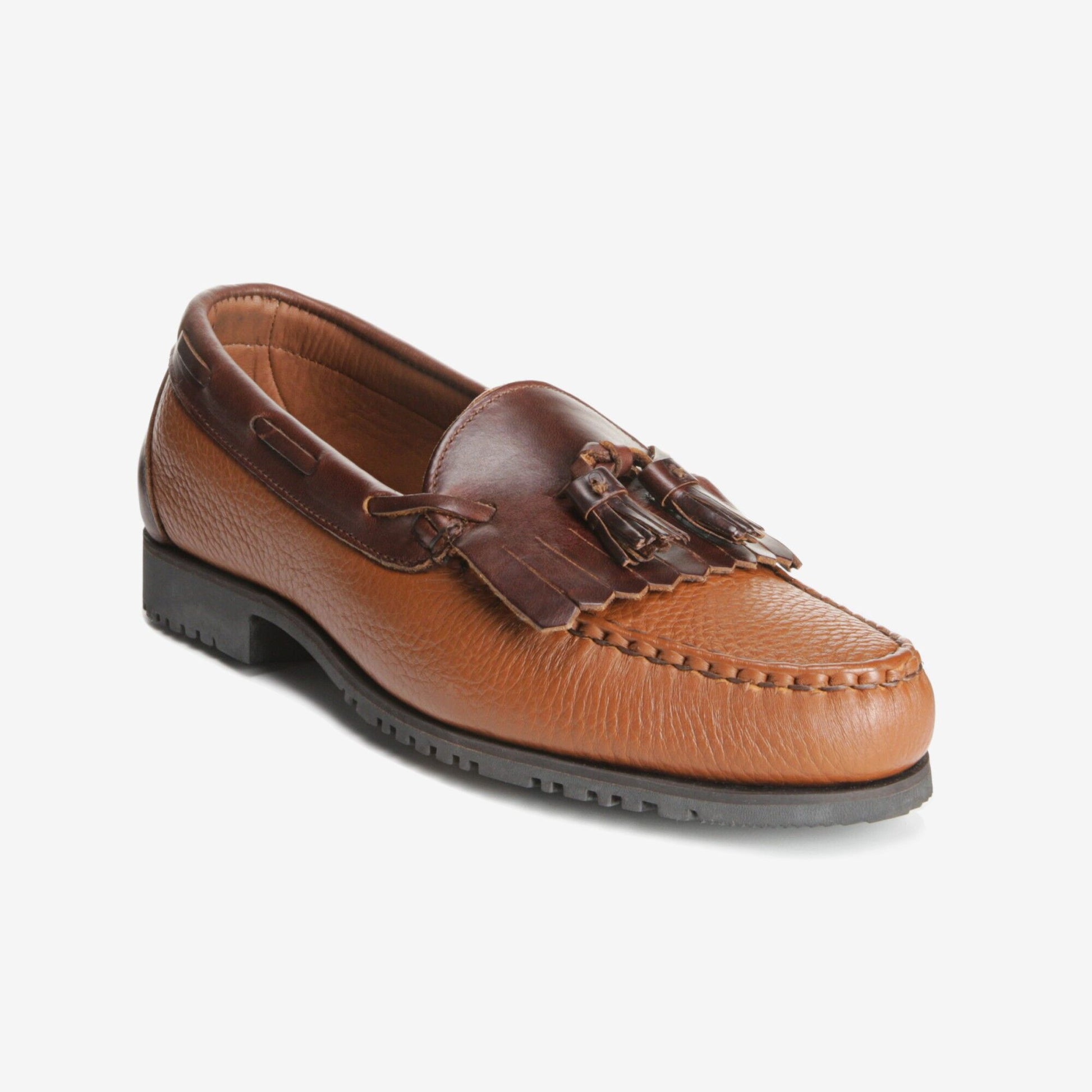 Nashua Tassel Loafer - Brown with Brown Trim
