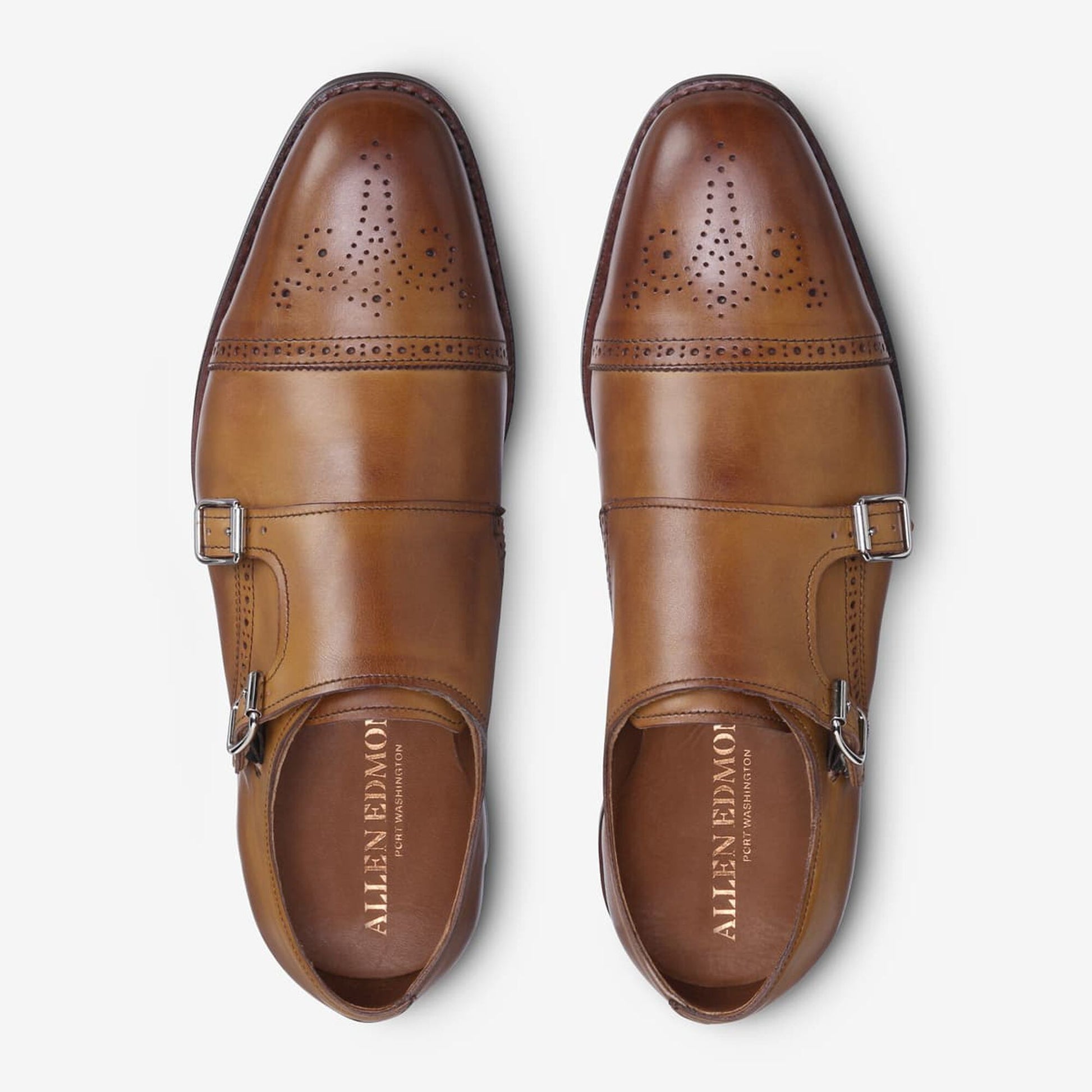 St. John's Double Monk Strap with Dainite Rubber Sole - Walnut