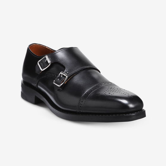 St. John's Double Monk Strap with Dainite Rubber Sole - Black