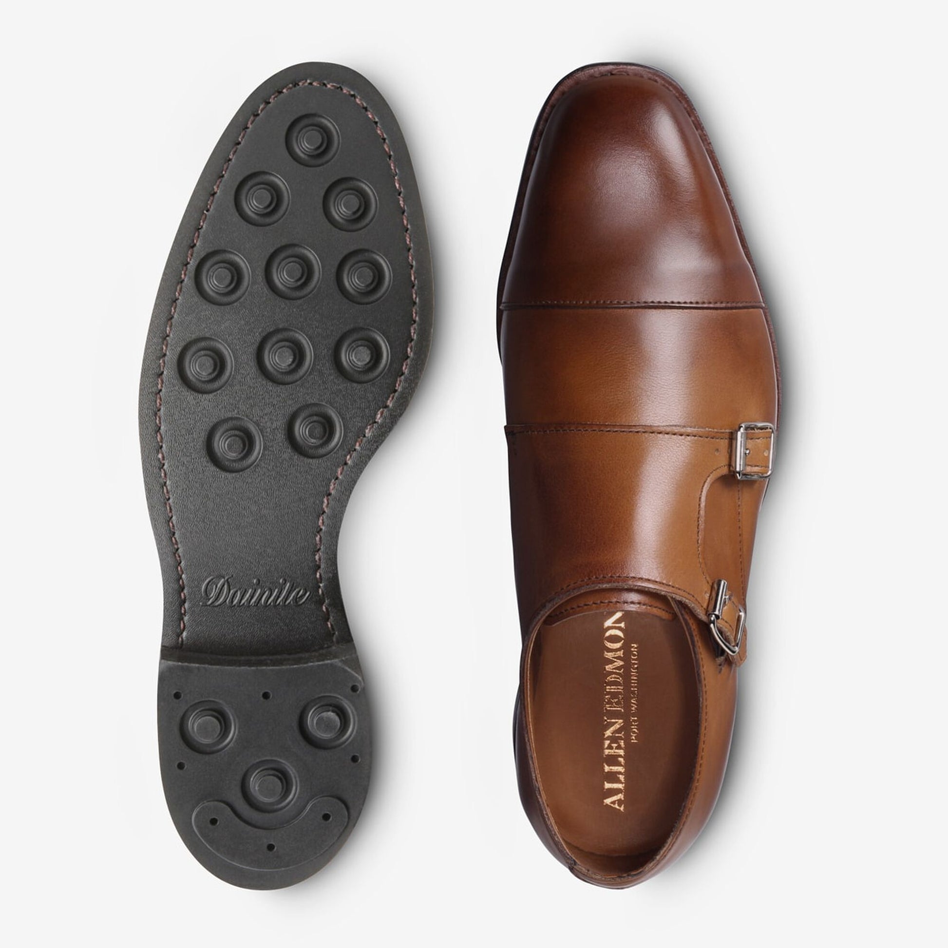 Marin Double Monk Strap with Dainite Rubber Sole - Walnut