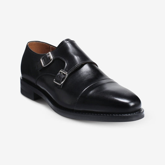 Marin Double Monk Strap with Dainite Rubber Sole - Black
