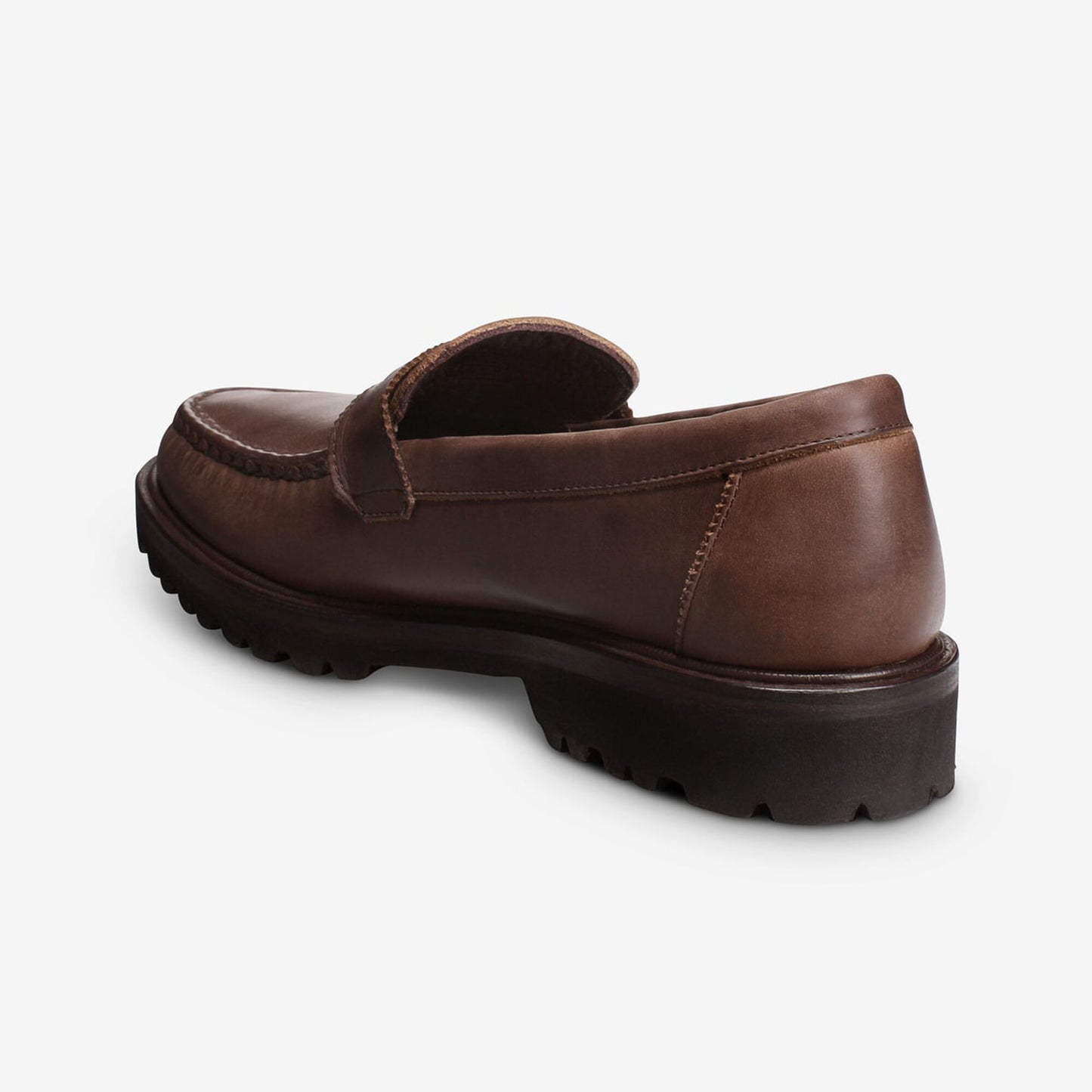 Harrison Weatherproof Penny Loafer with Lug Sole - Dark Brown