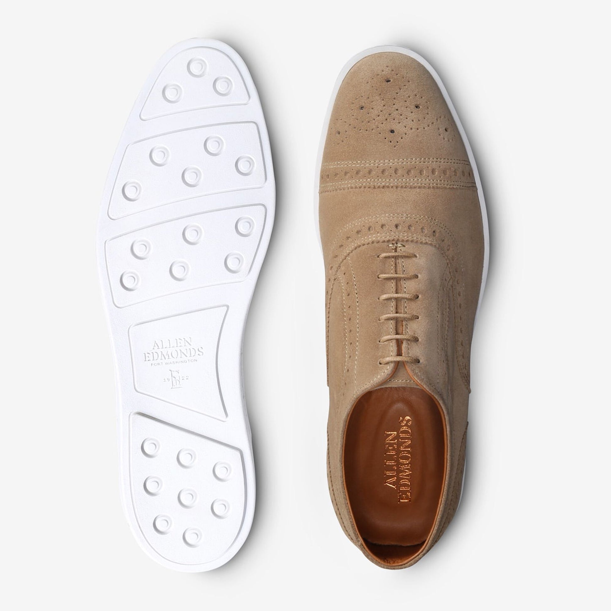 Strand Suede Oxford Sneaker - Bone
