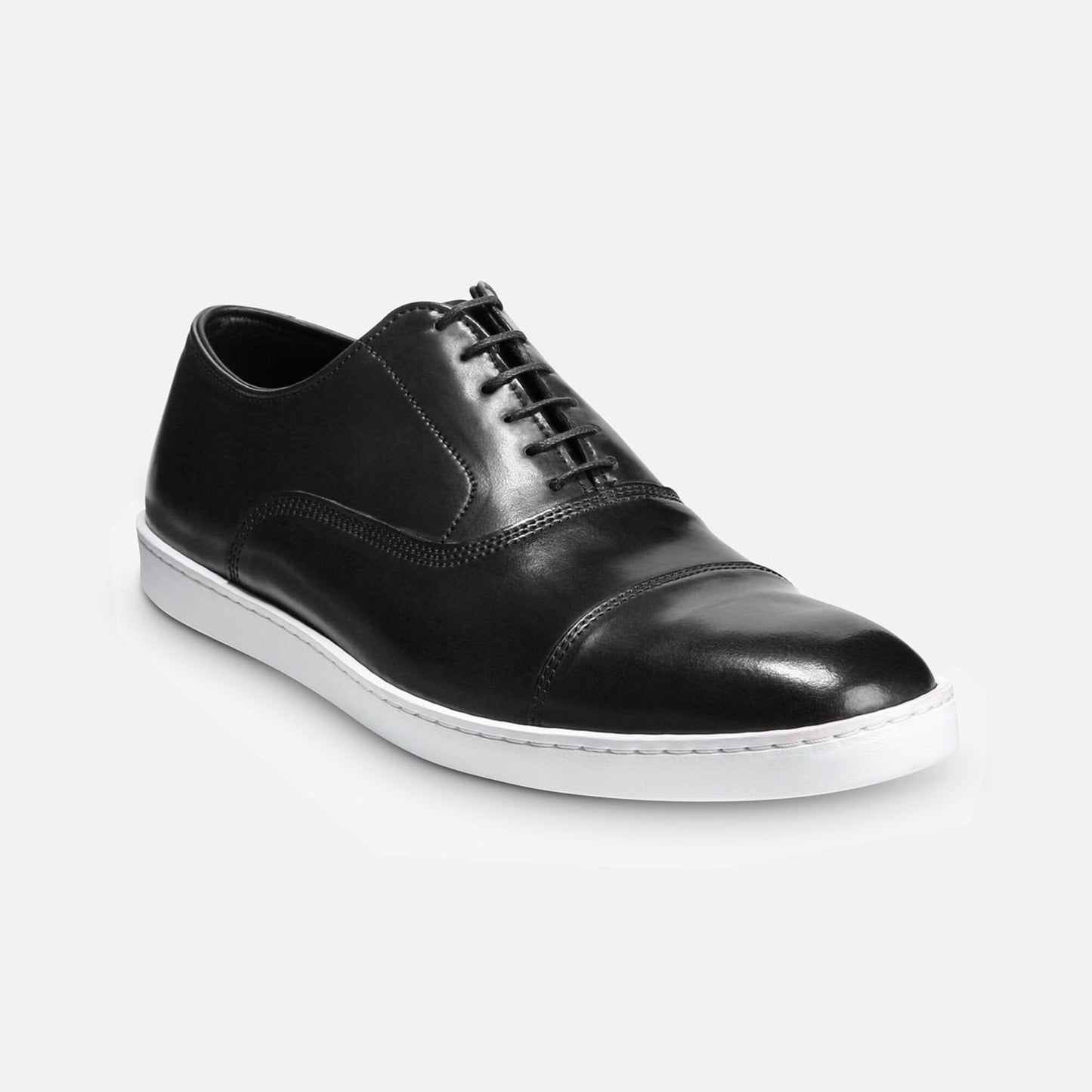 Park Avenue Shell Cordovan Oxford Sneaker - Black