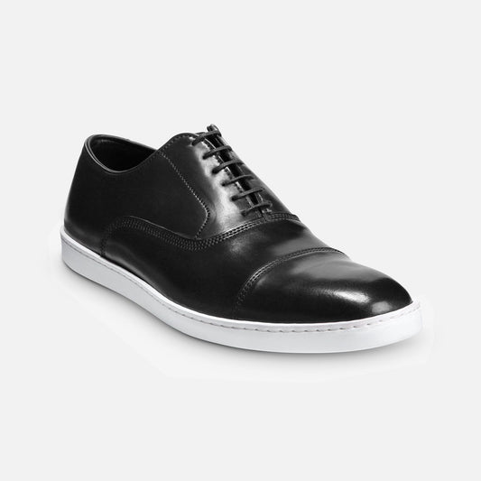 Park Avenue Shell Cordovan Oxford Sneaker - Black