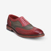 Red and Green Distressed Leather