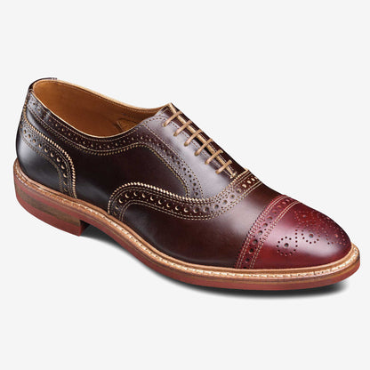 Rudolph Cap-Toe Oxford with Dainite Rubber Sole - Brown with Red Toe