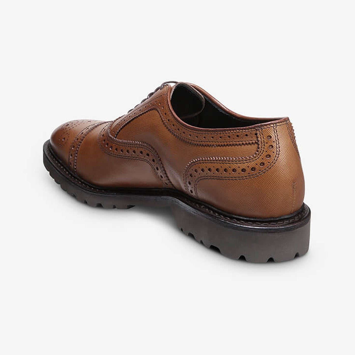 Strandmok Cap-Toe Oxford with Lug Sole - Walnut Texture