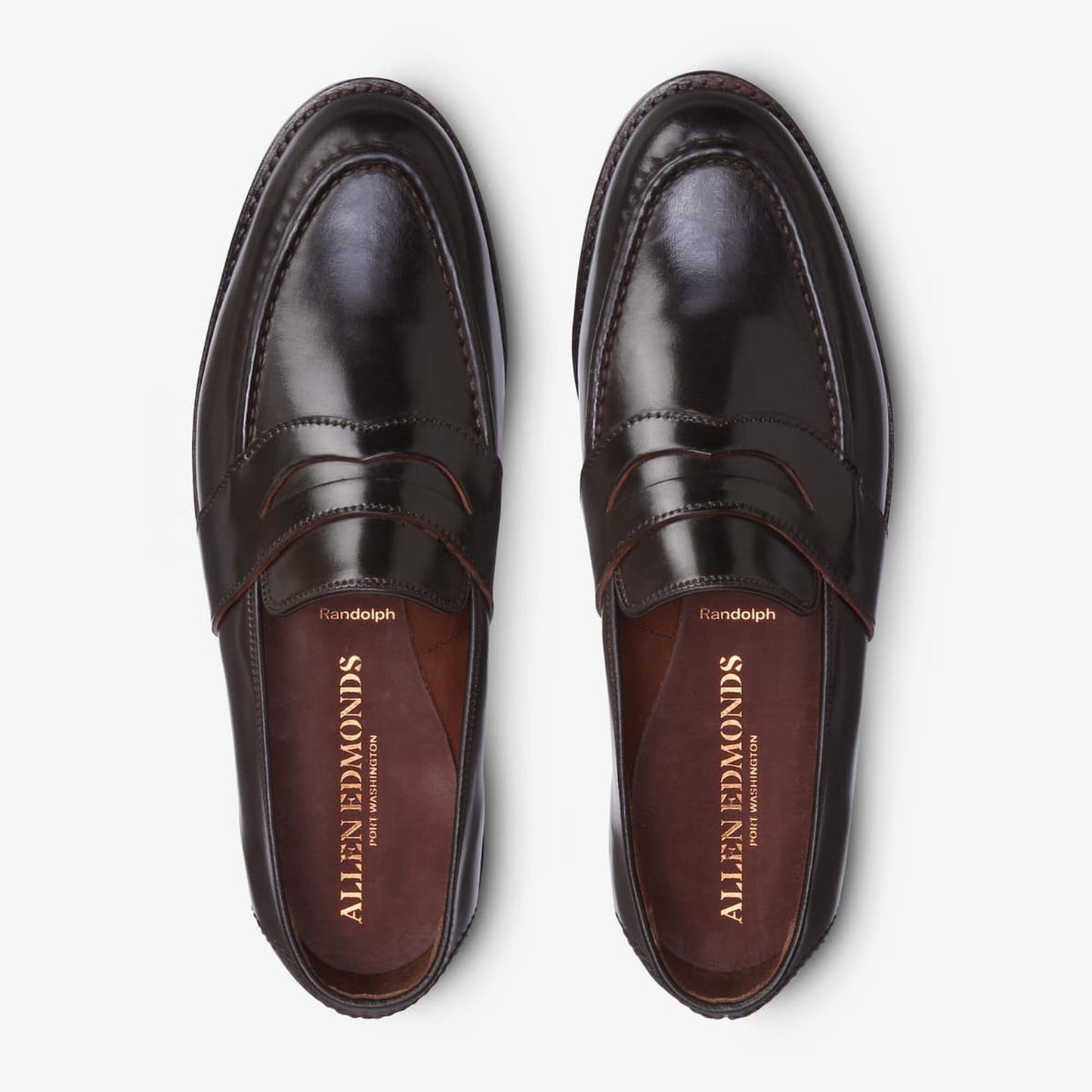 Randolph Shell Cordovan Penny Loafer - Brown
