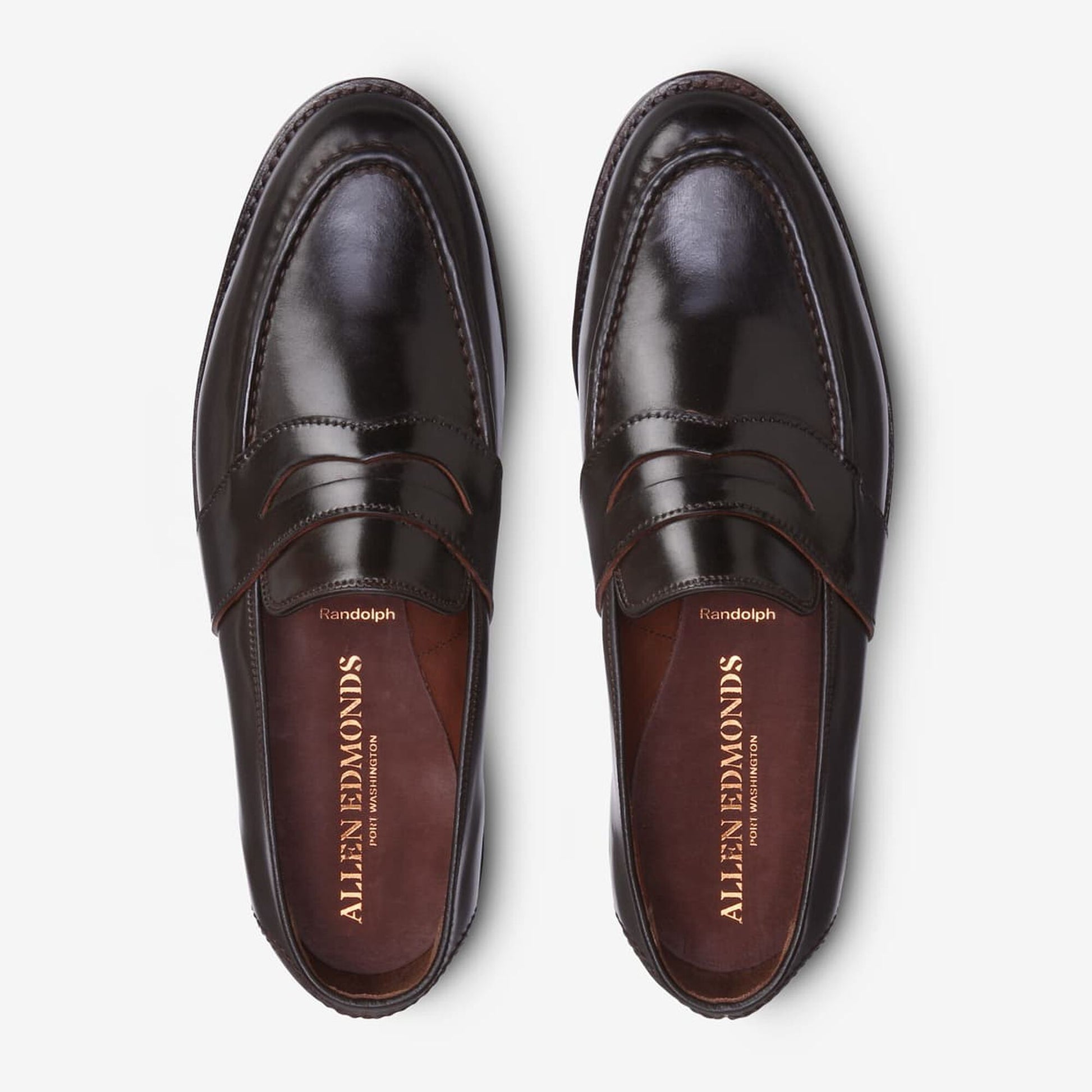 Randolph Shell Cordovan Penny Loafer - Brown