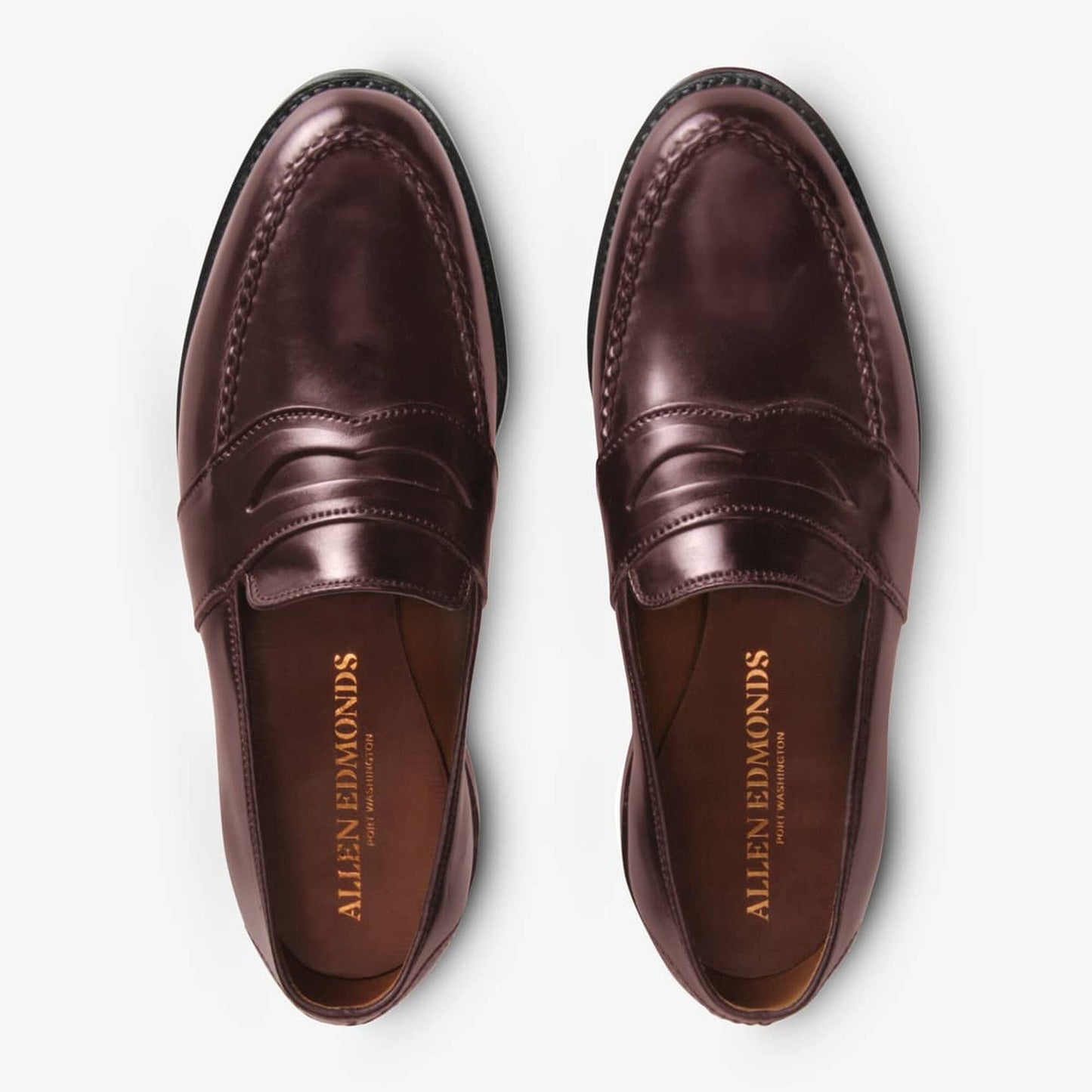 Randolph Shell Cordovan Penny Loafer - Burgundy