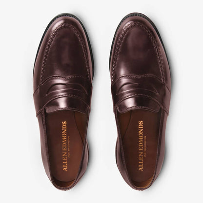 Randolph Shell Cordovan Penny Loafer - Burgundy