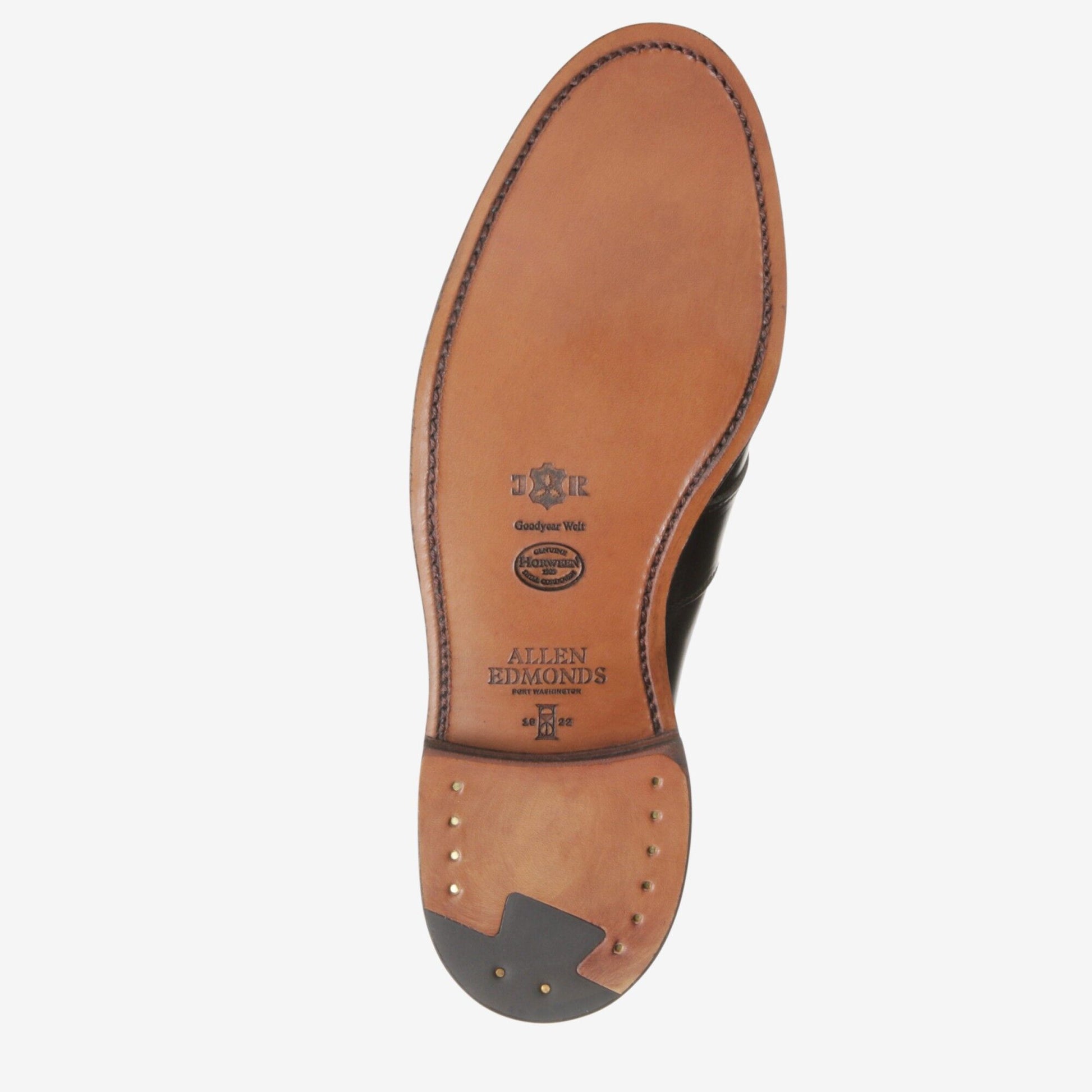 Randolph Shell Cordovan Penny Loafer - Black