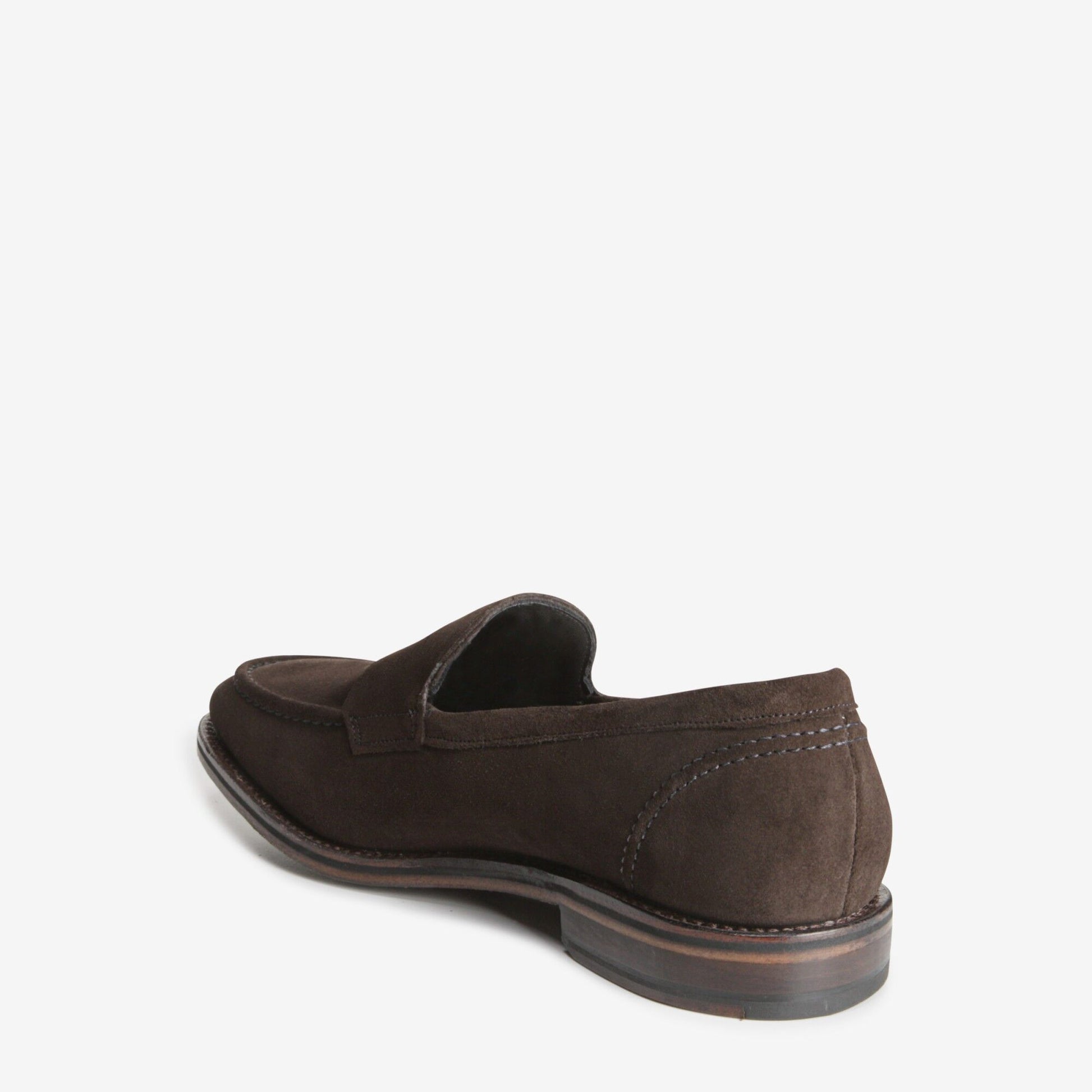 Mercer Street Suede Penny Loafer - Dark Brown