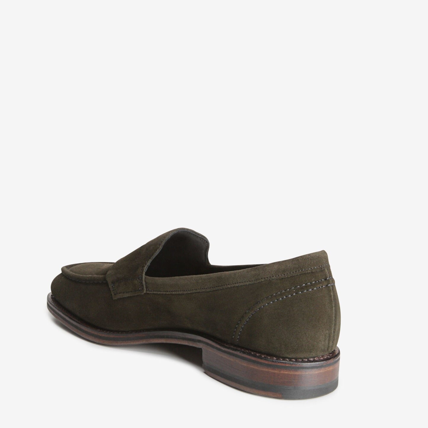 Mercer Street Suede Penny Loafer - Olive