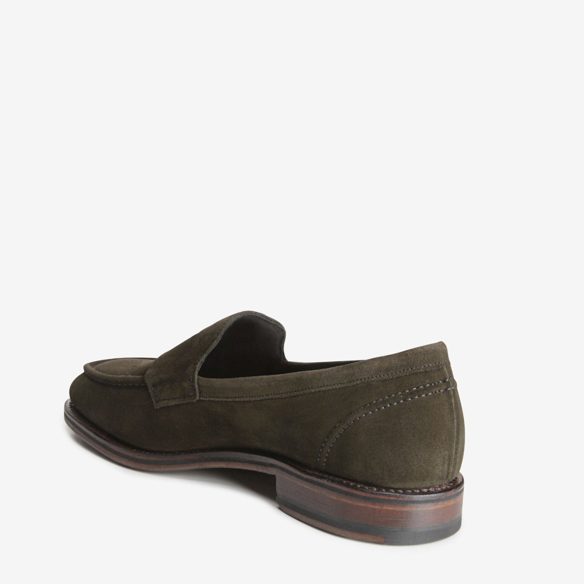 Mercer Street Suede Penny Loafer - Olive