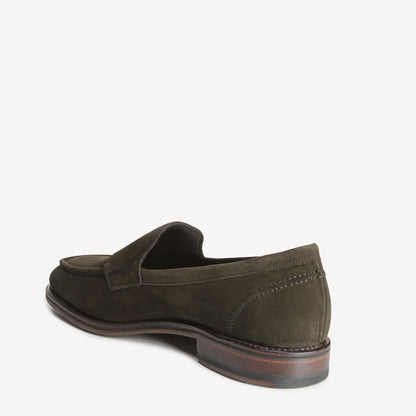 Mercer Street Suede Penny Loafer - Olive
