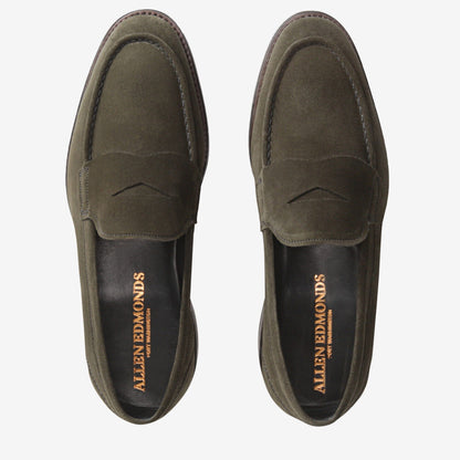 Mercer Street Suede Penny Loafer - Olive