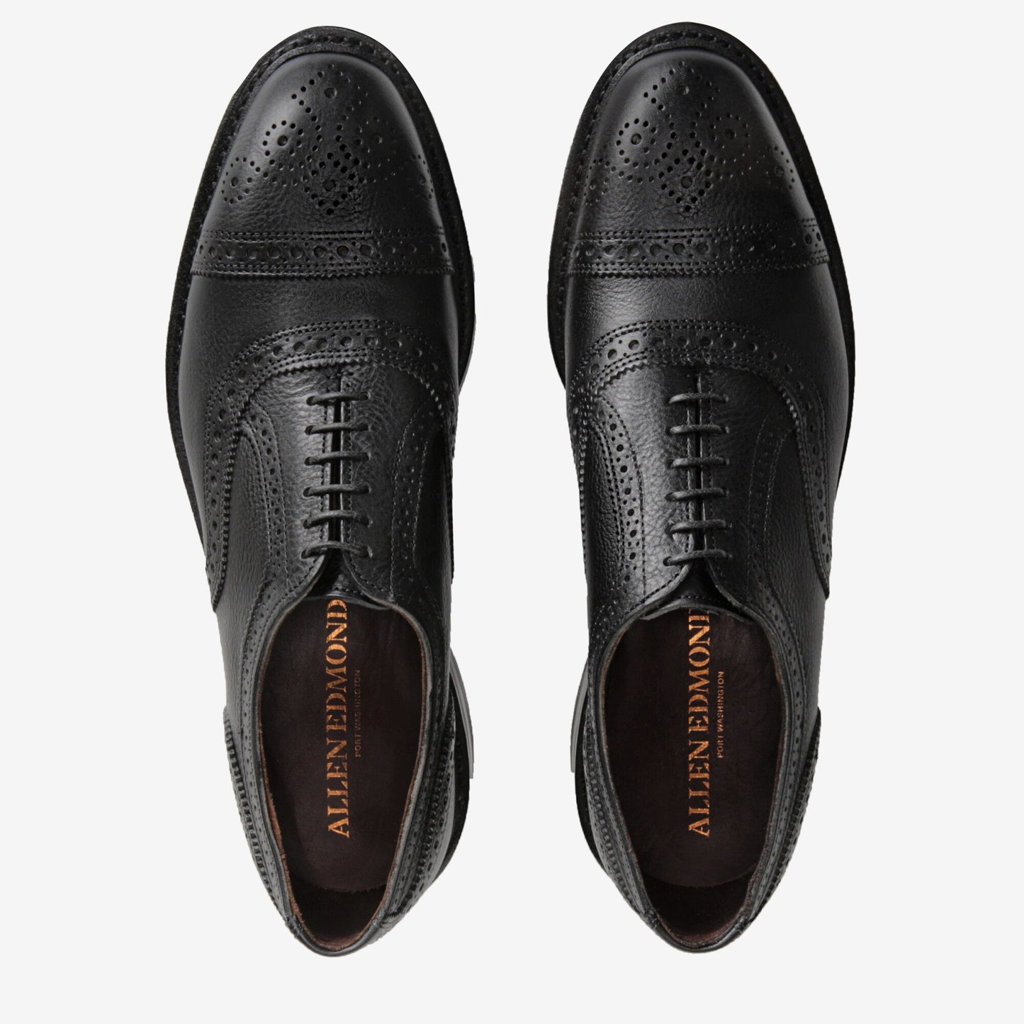 Strandmok Cap-Toe Oxford with Dainite Rubber Sole - Black