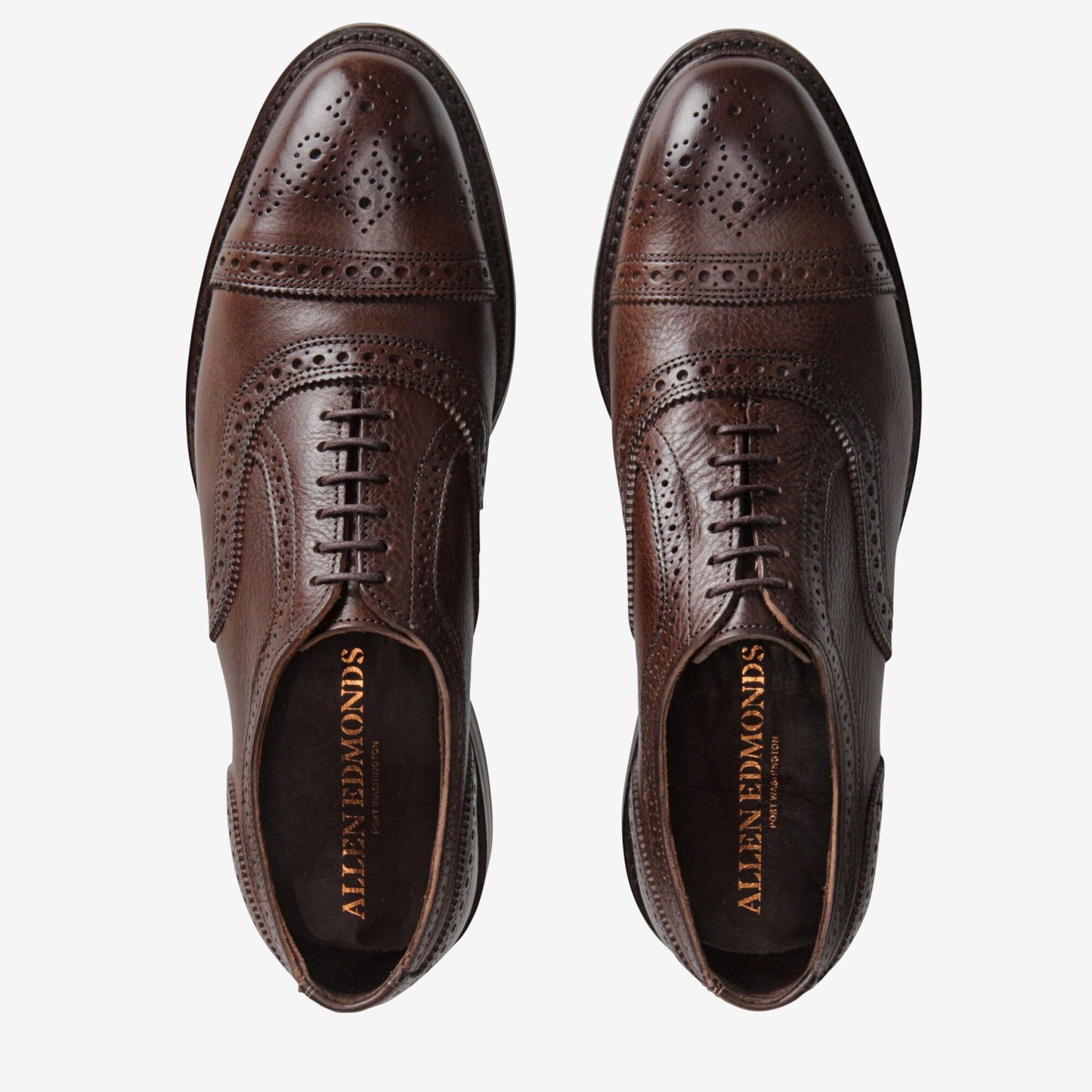 Strandmok Cap-Toe Oxford with Dainite Rubber Sole - Brown