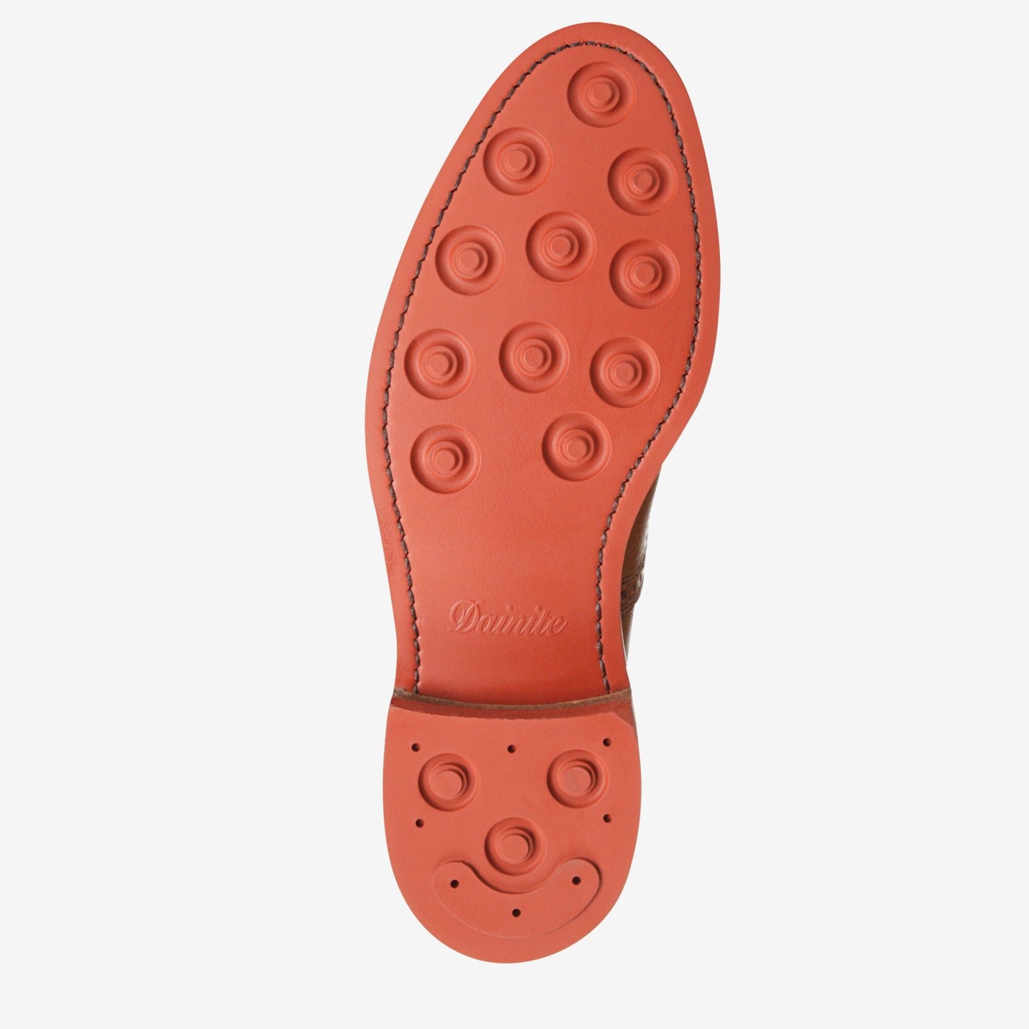 Strandmok Cap-Toe Oxford with Dainite Rubber Sole - Cognac with Red Sole