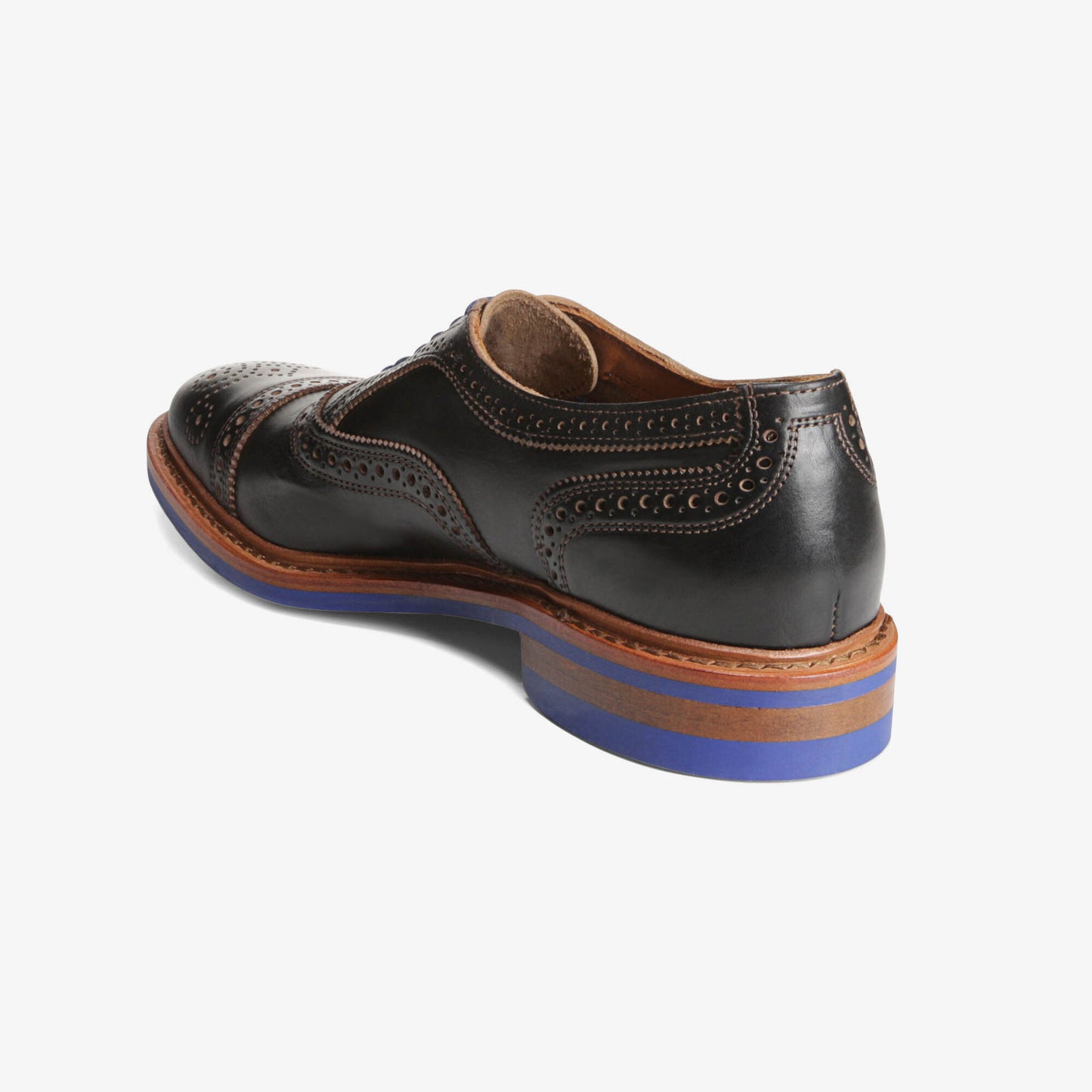 Strandmok Cap-Toe Oxford with Dainite Rubber Sole - Black