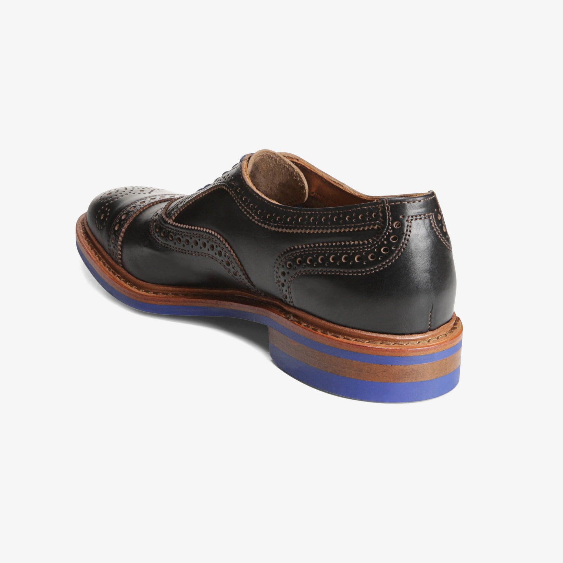 Strandmok Cap-Toe Oxford with Dainite Rubber Sole - Black