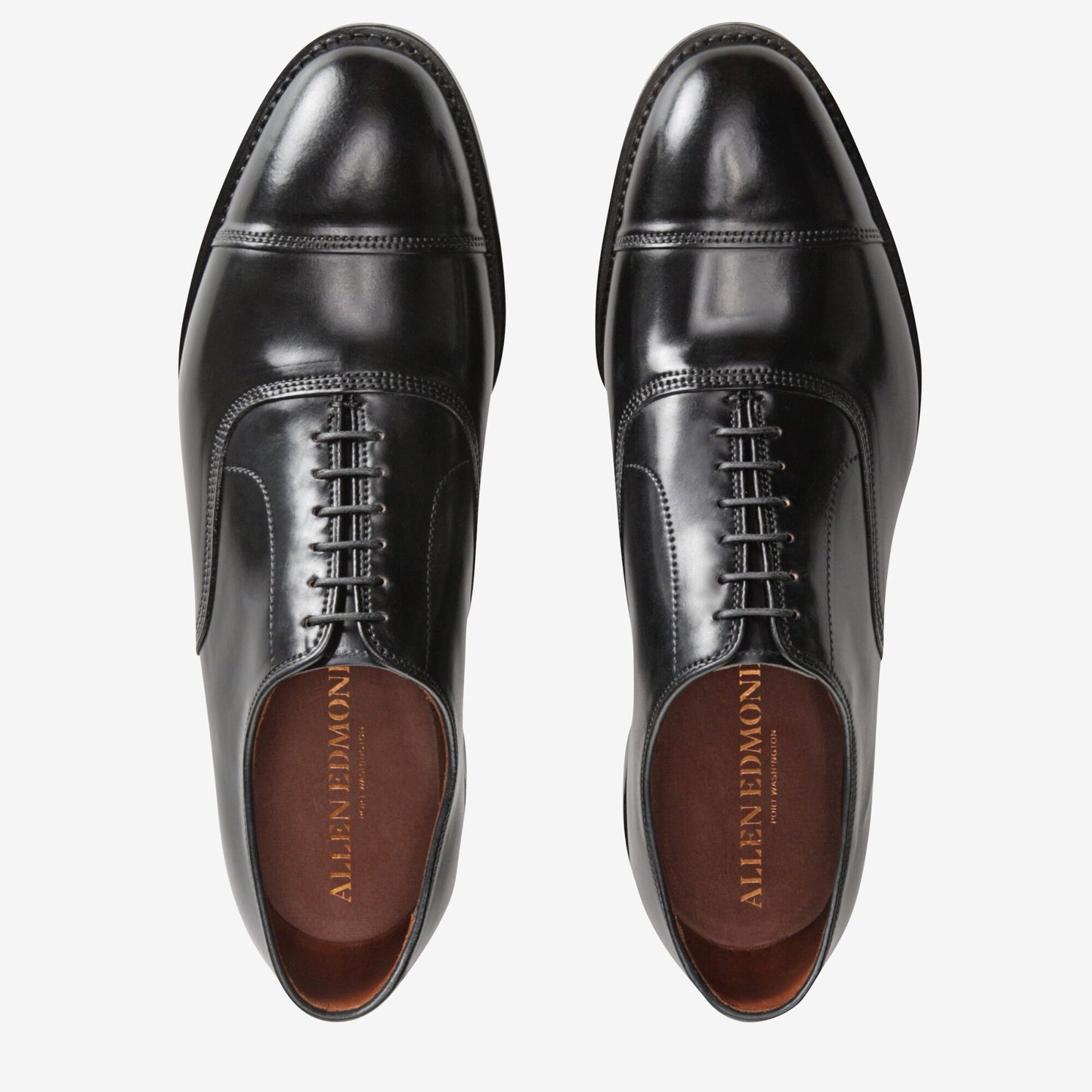 Park Avenue Shell Cordovan Cap-Toe Oxford - Black
