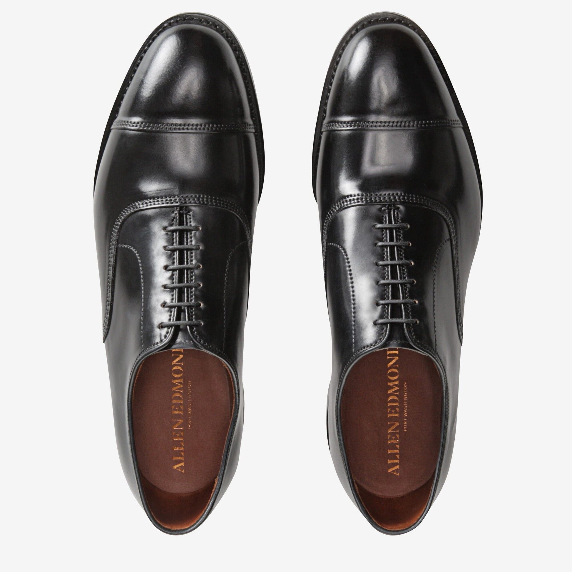 Park Avenue Shell Cordovan Cap-Toe Oxford - Black