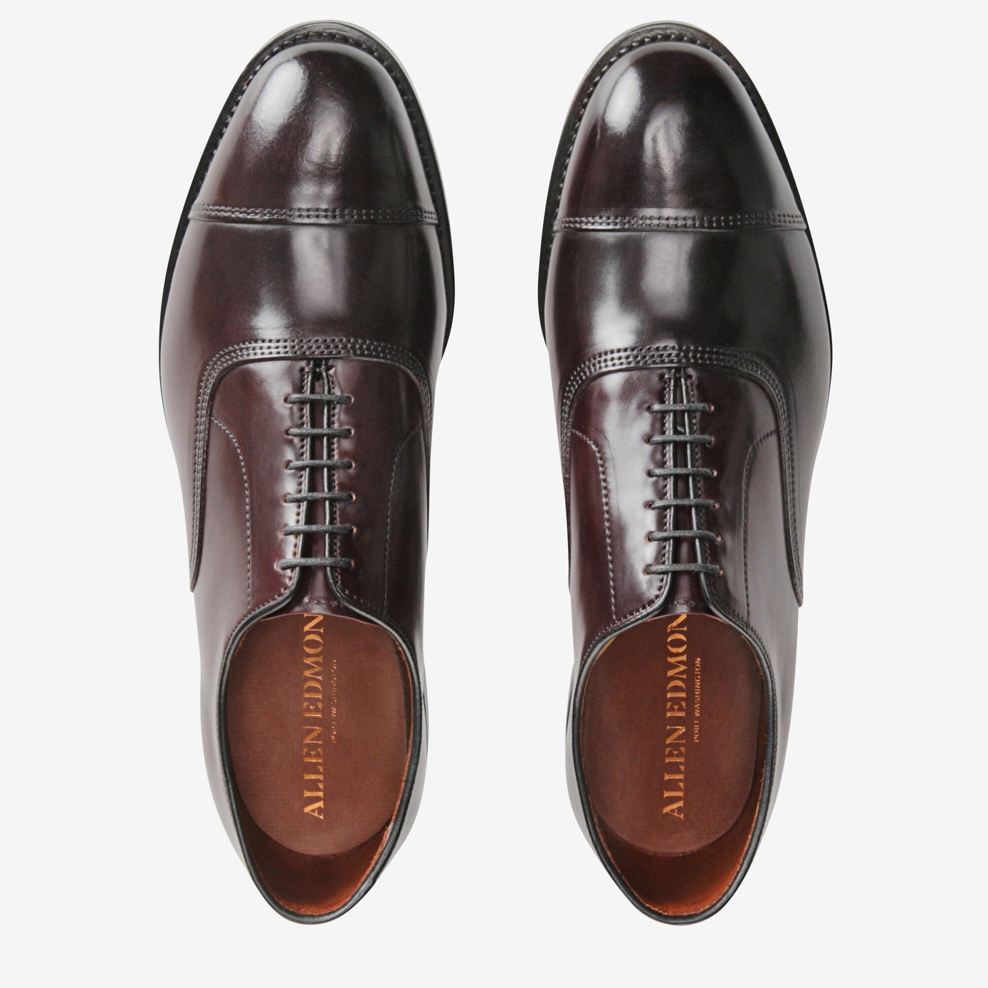 Park Avenue Shell Cordovan Cap-Toe Oxford - Burgundy
