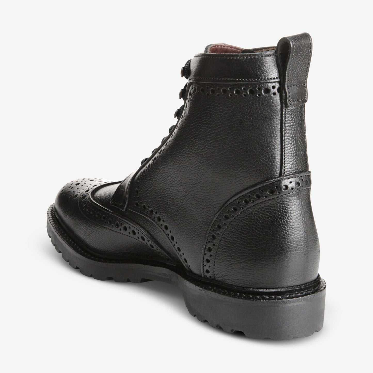 Long Branch Wingtip Boots - Black