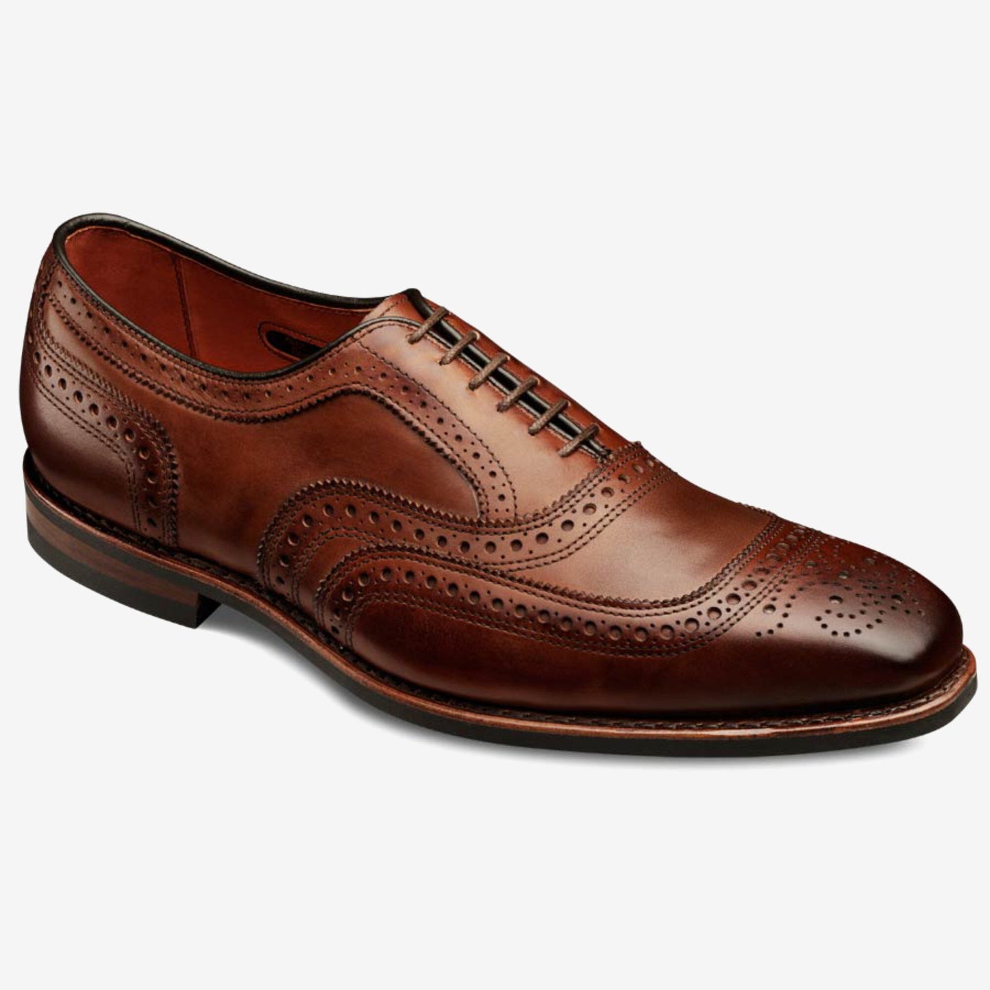 University Wingtips Dress Shoes - Chili Burnished Leather