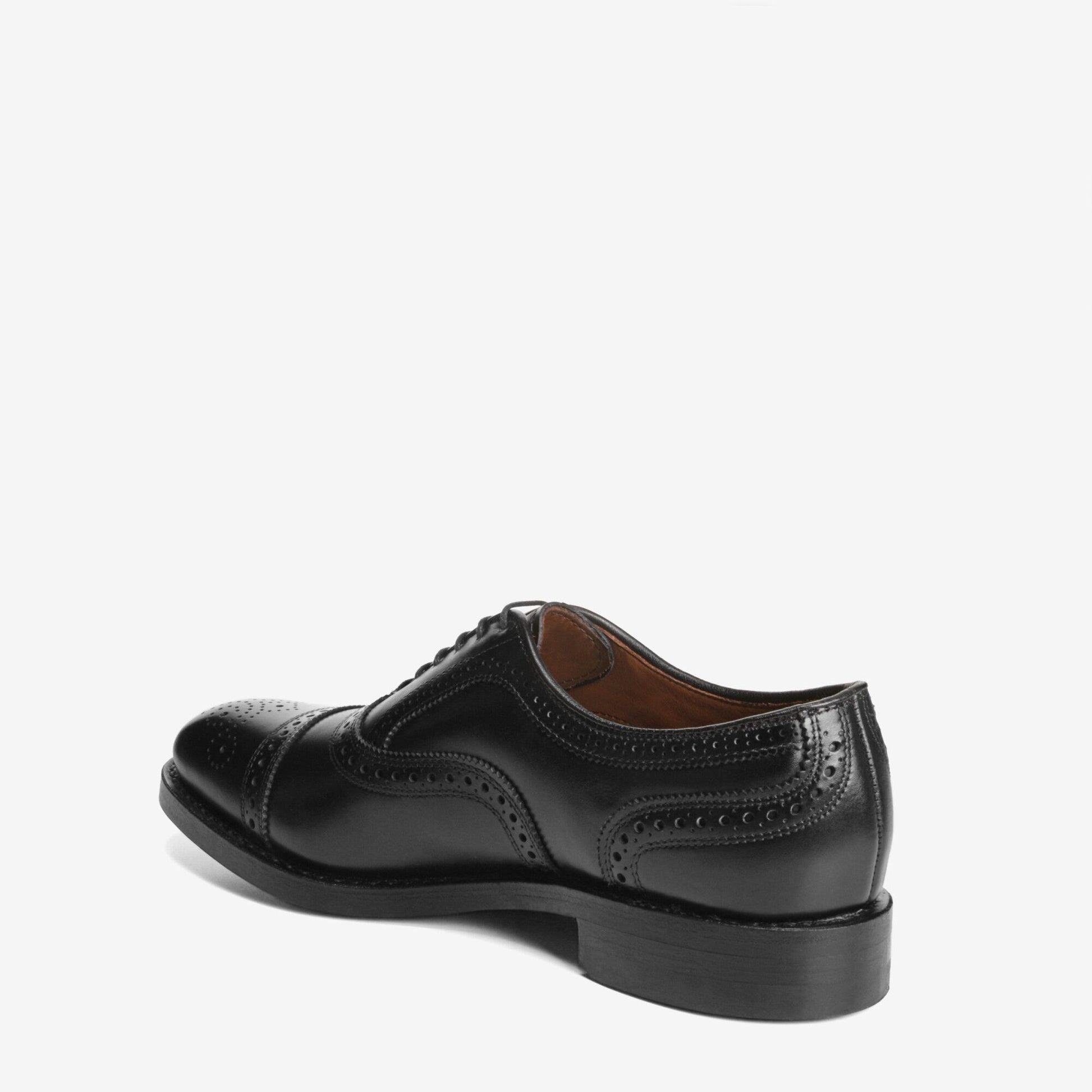 Strand Cap-Toe Oxford with Dainite Rubber Sole - Black