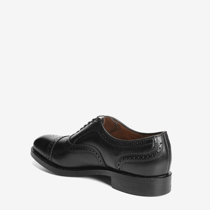 Strand Cap-Toe Oxford with Dainite Rubber Sole - Black